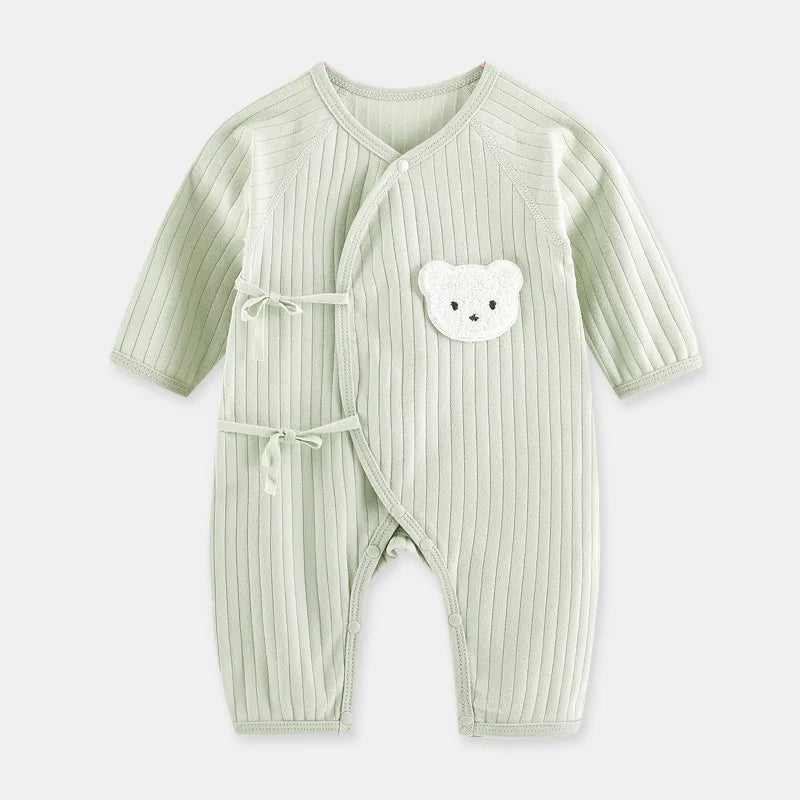 Cartoon Bear Baby Romper Spring Autumn Long Sleeved Clothes Soft Pure Cotton Newborn Bodysuit Infant Jumpsuit One Piece Outfits